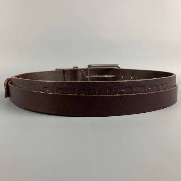 DIRK BIKKEMBERGS Size 30 Brown Leather Double Buckle Belt - Picture 3 of 5